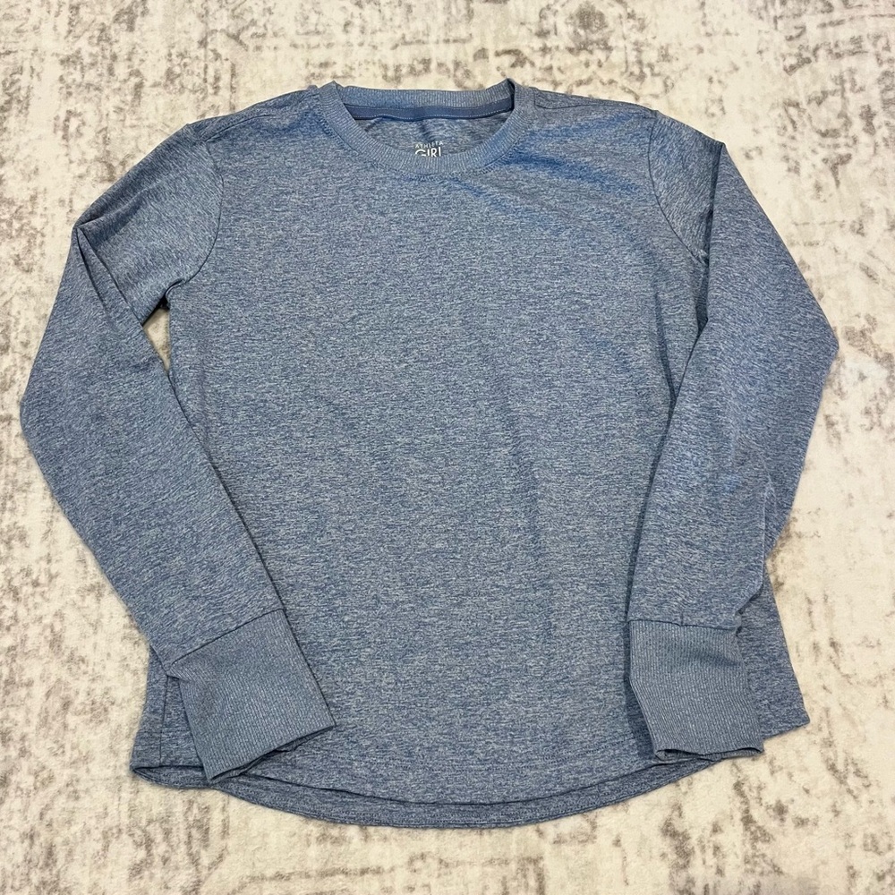 Athleta Girl Medium 8/10 Blue Uptempo 2.0 Long Sleeve – VGUC